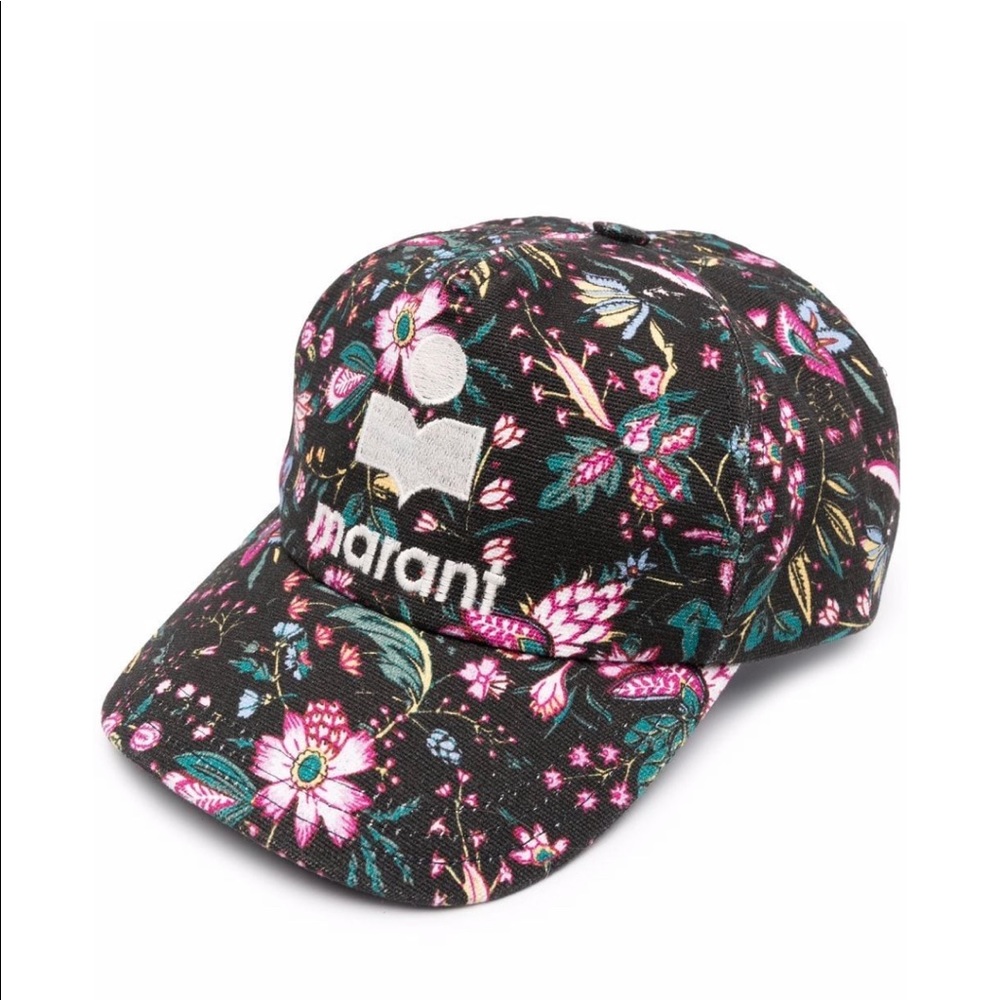 Isabel Marant Floral Print Baseball Cap